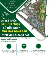 Bán căn hộ kinh doanh ngay Khu đô thị VISTARIA ECO CITY - Khu dân cư Km7, giá gốc từ chủ đầu tư
