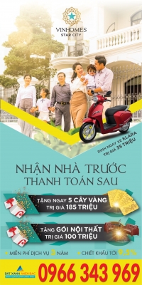 CĂN LIỀN KỀ GIÁ 4 TỶ CUỐI CÙNG CỦA VINHOMES STAR CITY -  GỌI NGAY: 0966 343 969